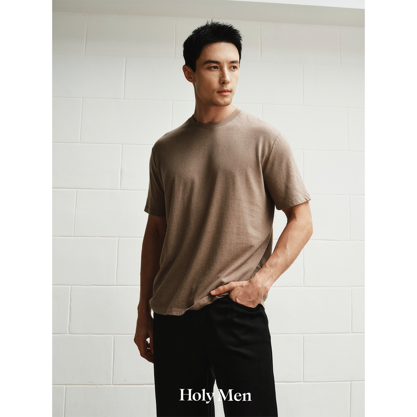 Cotton-Lyocell Linen Blend T-Shirt