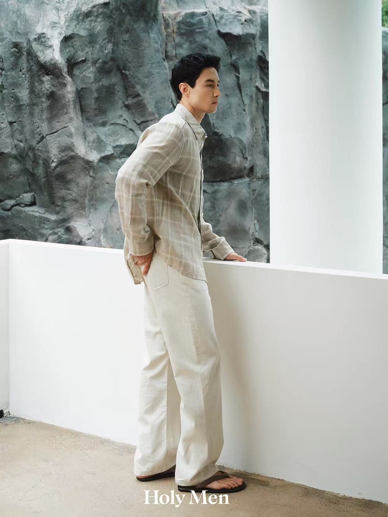 Natural Linen Overshirt