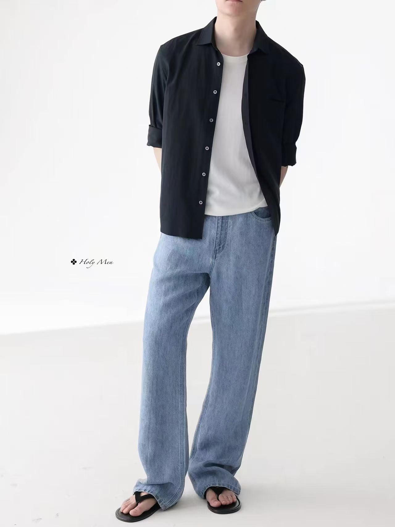 Japanese Signature Triacetate Linen Blend Shirt Jacket