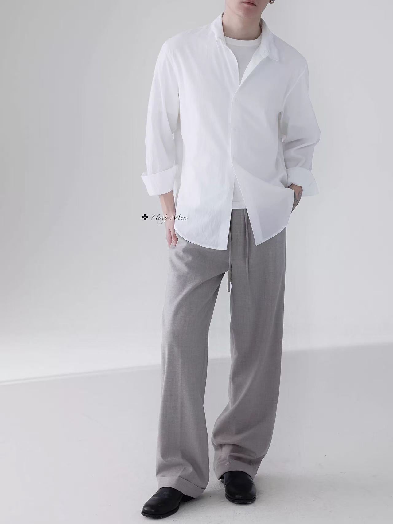 Silk-Cotton Relaxed Shirt