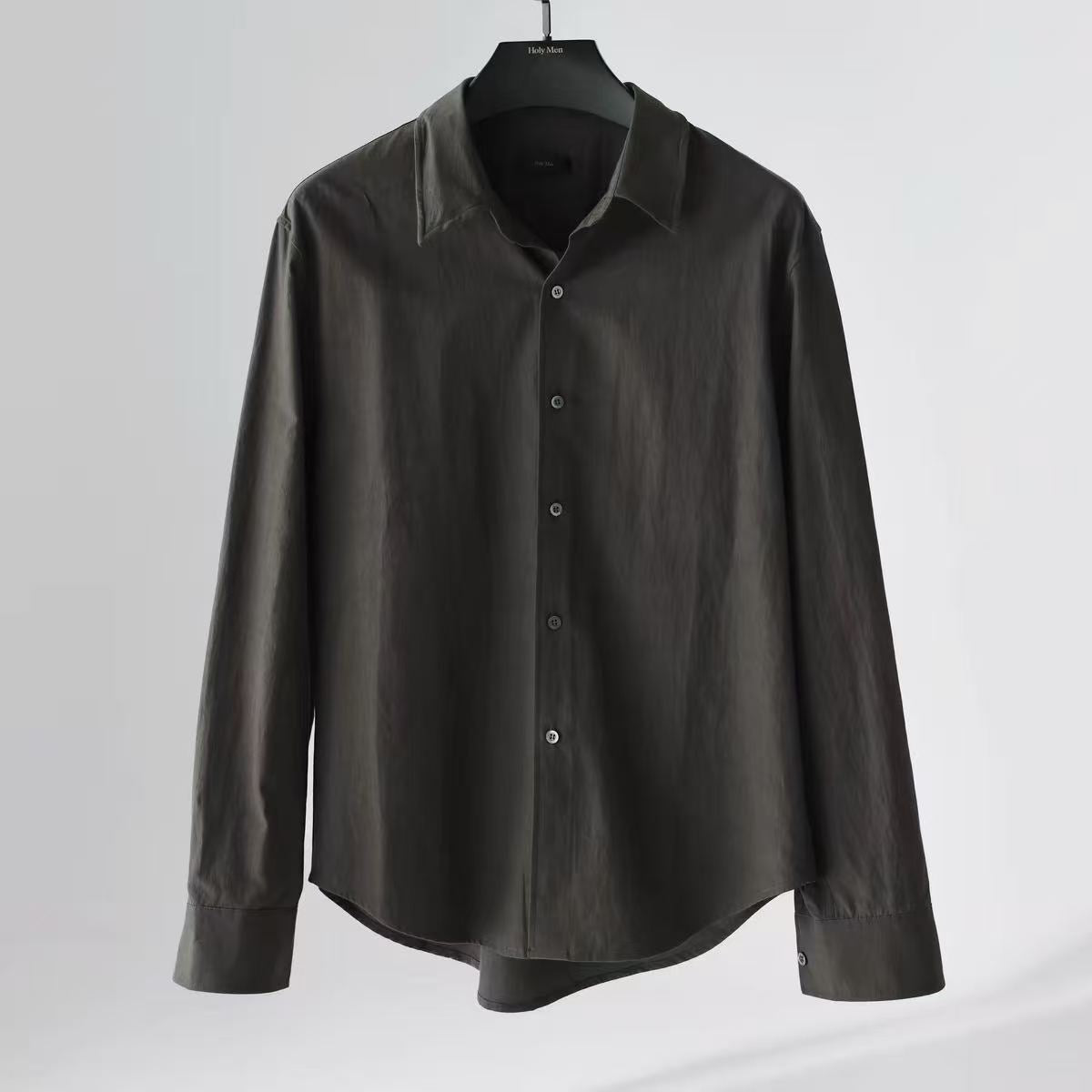 Silk-Cotton Relaxed Shirt