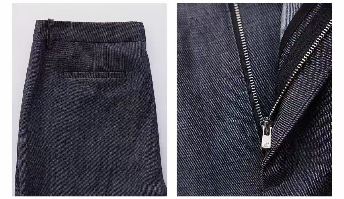 Linen-Wool Relaxed Trousers