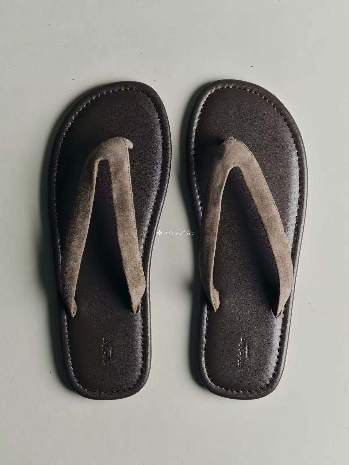 Minimalist Leather Thong Sandals