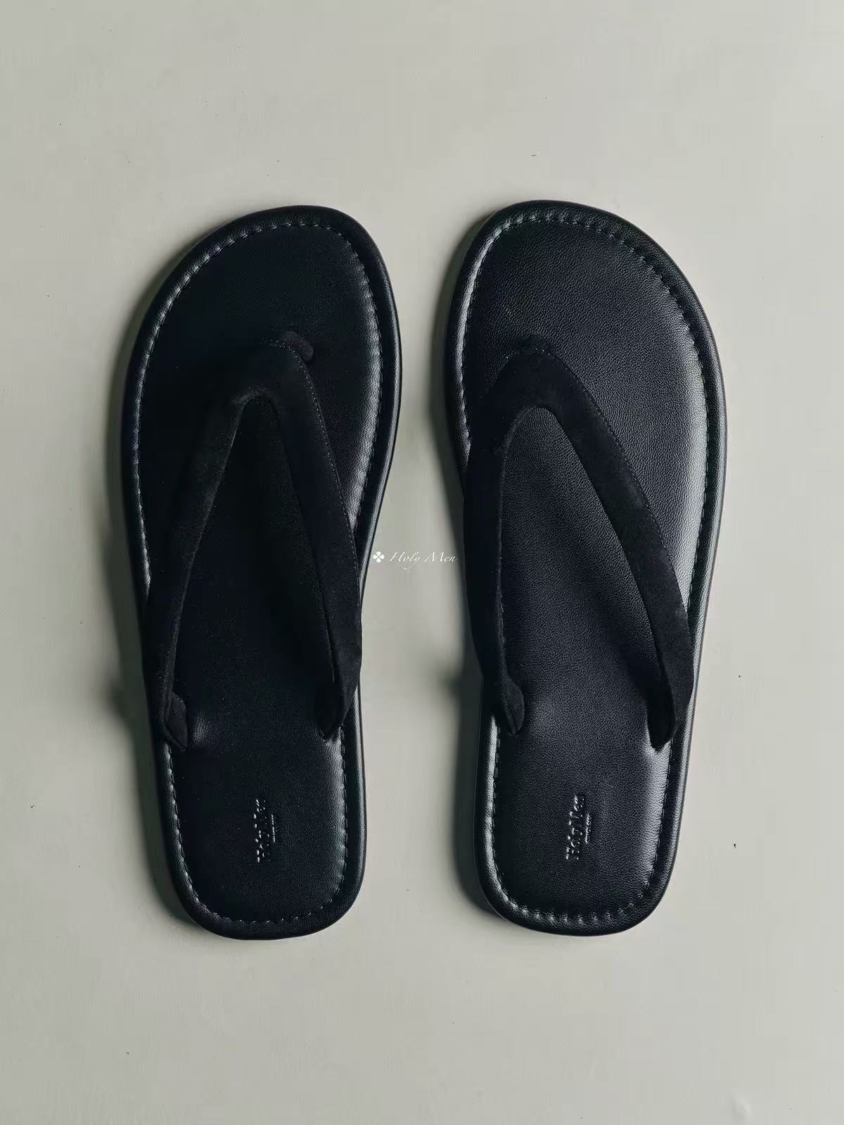 Minimalist Leather Thong Sandals