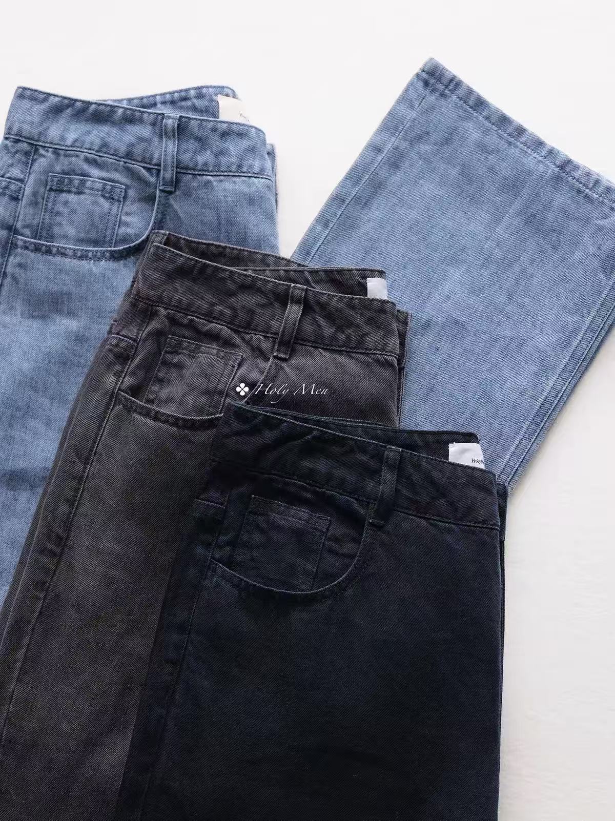 Linen Wide-Leg Jeans
