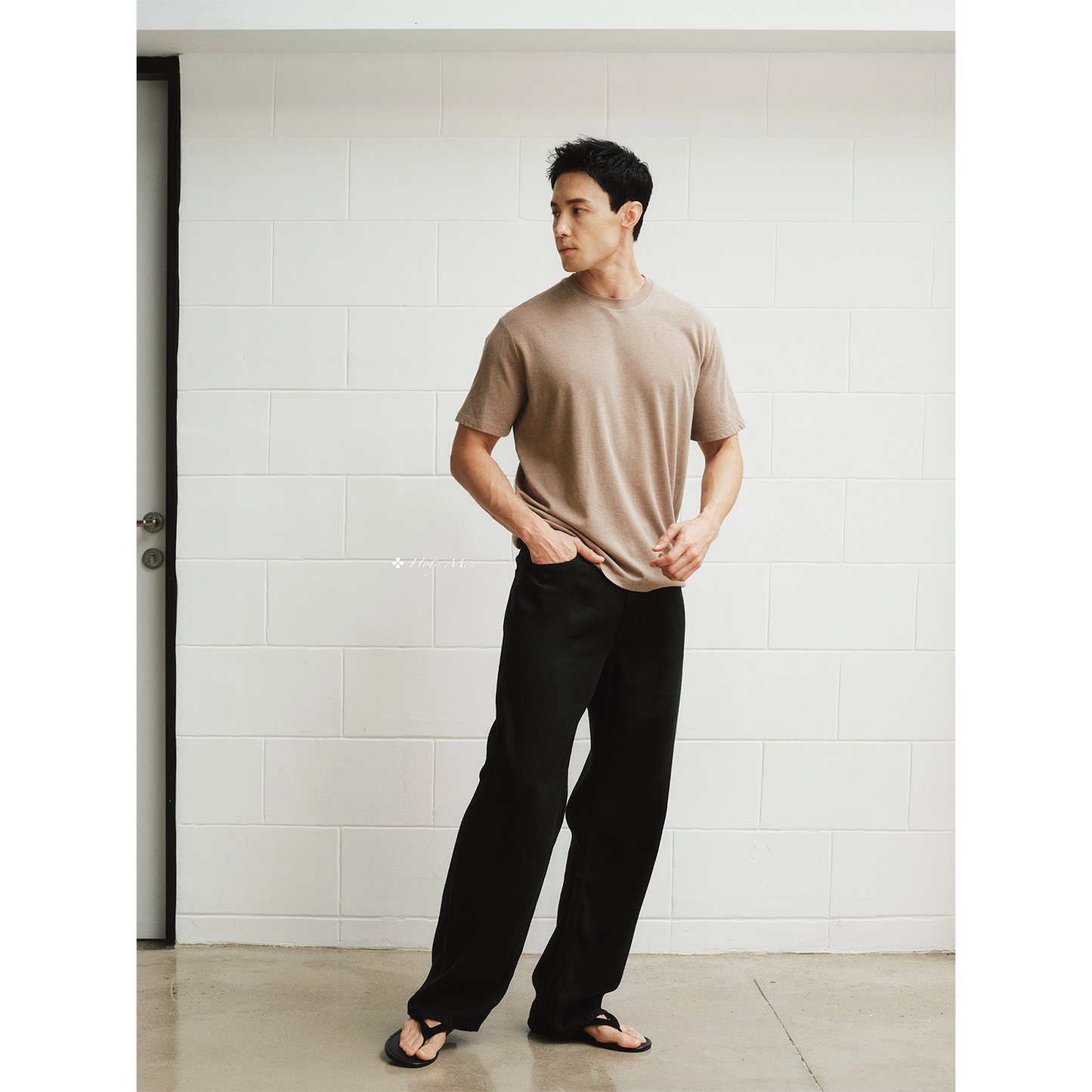 Cotton-Lyocell Linen Blend T-Shirt