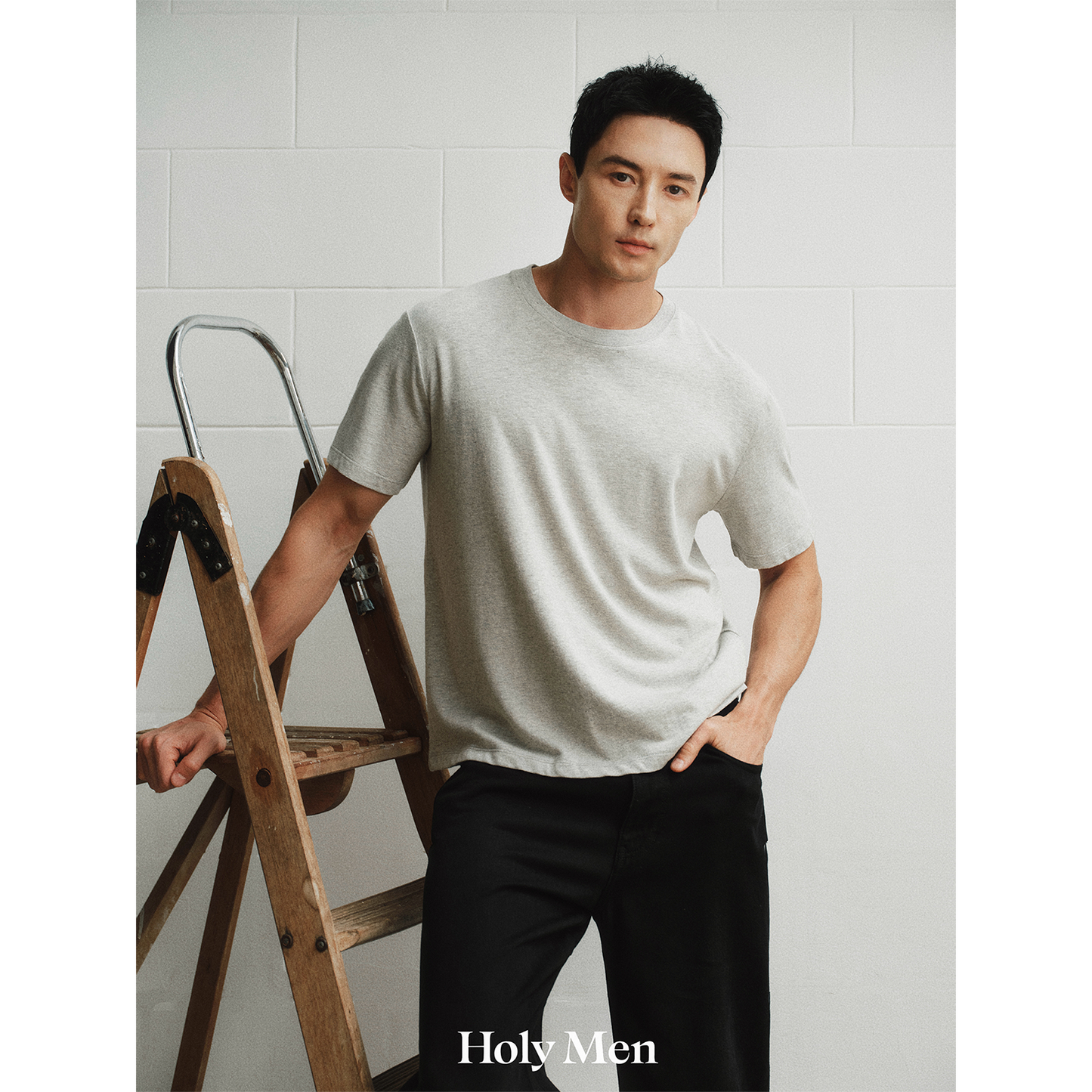 Cotton-Lyocell Linen Blend T-Shirt