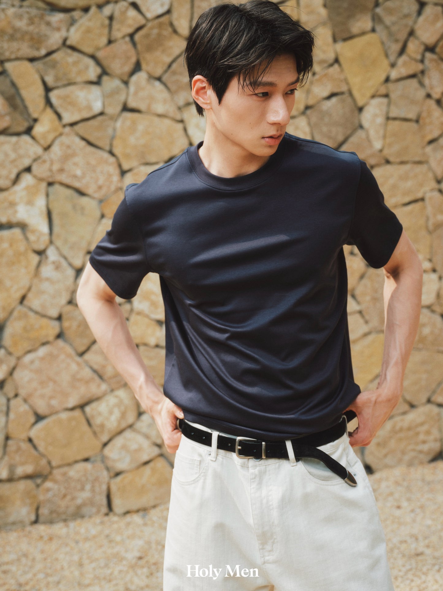 Men’s Silk-Blend Crewneck T-Shirt