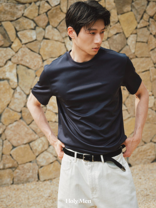 Men’s Silk-Blend Crewneck T-Shirt