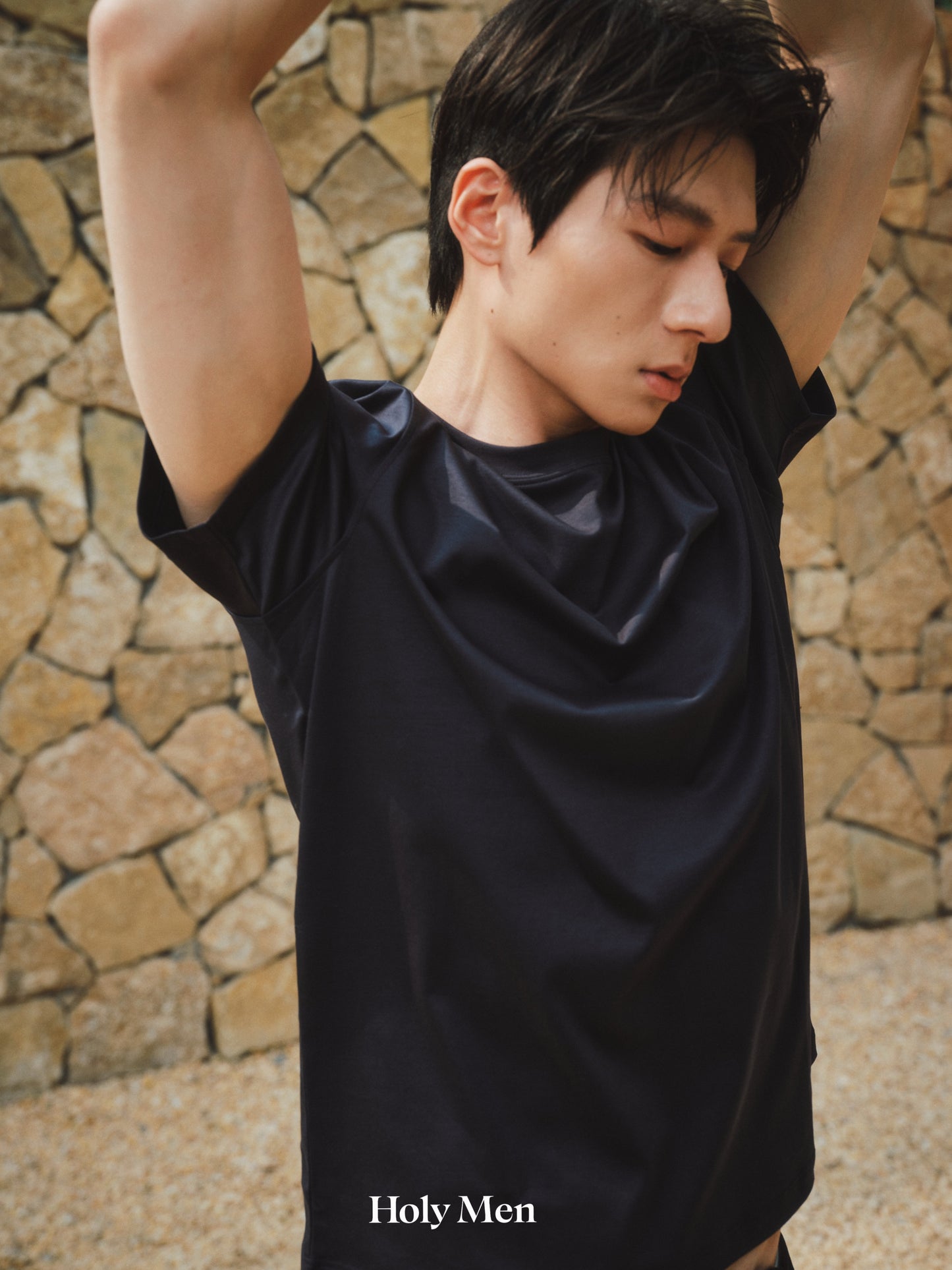 Men’s Silk-Blend Crewneck T-Shirt
